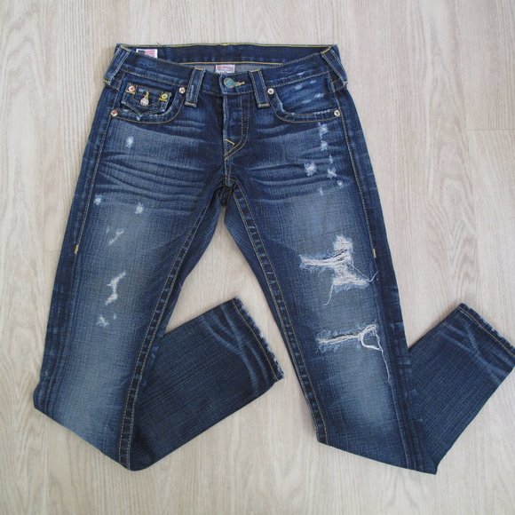 True Religion Denim - TRUE RELIGION Distressed Denim Skinny Jeans